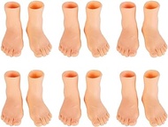 NUOBESTY Portable Finger Puppets 6 Pairs of Finger Feet Puppet Rubber Finger Feet Mini Finger Feet Novelty Funny Feet Story Telling Props ( Left Foot+ Right Foot ) Little Feet Fingers