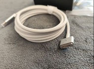 MacBook Charging cable (Nylon Braided cable) - USB-C to Magnetic T-tip (MagSafe-2) Charging Cable, Works with 45W/65W/85W USB-C Charger (Designed for MB launched  2012 or after)