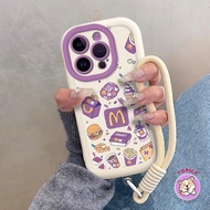 Phone Case for IPhone 16 15 14 13 12Pro Max 11 XR XS Max 7 8 Plus Purple Wheat Gate Package SE2020 C