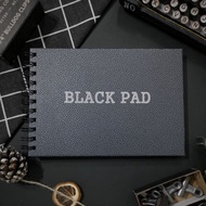 Taiwan Pine Bamboo Black Card Notebook A4/A5 {Fat Mother Art Stationery} Art Paper Black Paper