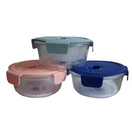 Dutch Lady Glass Airtight Food Container