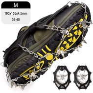 JIYAN2866 Hiking Crampons 24-Teeth Anti-Skid Climbing Snow Shoes Spikes Ice Shoes Spike Grip Boots C