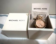 Michael Kors玫瑰金羅馬刻度三眼計時手錶MK6275