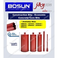 11.11 BOSUN 108mm~300mm Braze Concrete Core Bit / Bosun coring bit Economic Quality ( Red ) mata dri