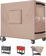 Cooler Cart Cover Outdoor 80 qt Cooler Cover Waterproof UV Resistant 420D Oxford Fabric Fit for Most