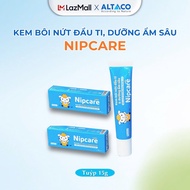 Kem bôi giảm nứt núm vú NipCare 15g Novocare - Giảm hăm tã làm lành đầu vú dưỡng môi mềm da an toàn 