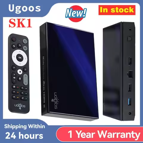 Original Ugoos SK1 Smart TV Box Android 11 Amlogic S928X-K 8GB 128GB Wifi6 BT5.3 1000M Set Top Box D