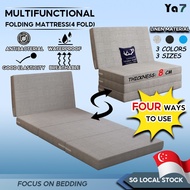 Ya7 Foldable Mattress Foldable Bed Single Mattress And Queen / 4 Fold / 8cm Thickened Sponge Floor Tatami Mattress Sleeping Mat