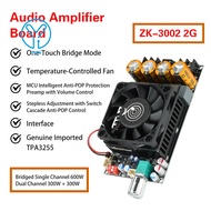YoHi DC 18-50V ZK-3002 2G Second-Generation Upgraded Pure Post Amplifier Board 300W+300W Dual Channe