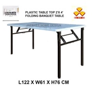 FTH 3V 2' x 4' Banquet Table with Plastic Table Top / Foldable Banquet Table