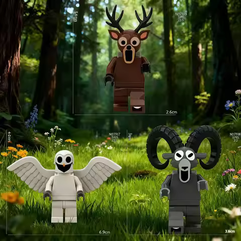 3Pcs 99 Nights In The Forest Deer Building Blocks Set 99 Nights In The Forest Deer blocks for girl b