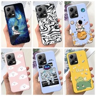 For Xiaomi Redmi Note 12 5G Case Cute Astronaut Dinosaur Shockproof Silicone Soft TPU Phone Casing For Xiaomi Poco X5 5G Cover