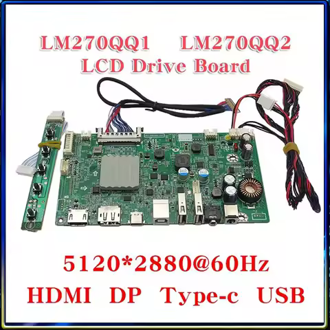 New 5K 60Hz LCD Driver Board Kit JRY-W9CUHD-AA1 Compatible with LM270QQ1 LM270QQ2 Panel for iMac A14