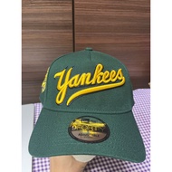 NE 9 Forty A Ws1996 NYY Script Evergreen Baseball Cap Adjustable Snapback