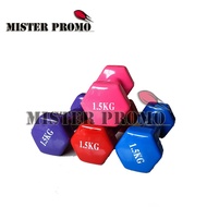 ROX Neoprene Vinyl Dumbbell Barbell Color 1.5Kg 1.5 Kg mini Dumbbell