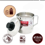 ZEBRA Oil Filter 12 Cm - Oil Filter Pot W/ Spout 151101 Stainless steel