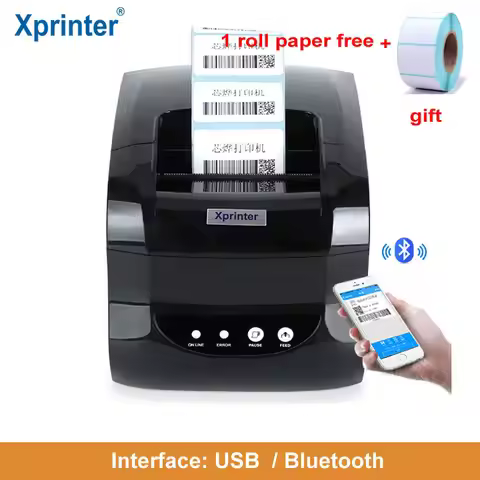 Xprinter Thermal Printer 2Inch 3Inch Barcode/Sticker Printer Label/Receipt 2 inch 1 printer for 58mm