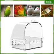 [Wishshopehhh] Bird Bath Cage Accessories Bird Bathtub for Lovebirds Parrots Cockatiel