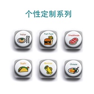 Color Label Series Entertainment Creative Dice Brass Twelve-Sided Dice Ornaments Zodiac Hour Letteri