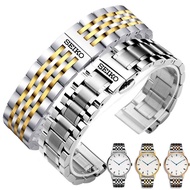2024 High quality✾㍿۞ 蔡-电子1 Seiko No. 5 watch strap steel strap men's stainless steel bracelet women's watch strap butterfly buckle mechanical watch accessories 18 20 22mm