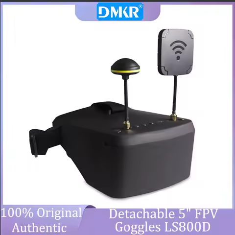 5.8G 40CH LS800D FPV Goggles 5 Inch DVR Diversity Receiver Built-in Battery Video Headset Compatible
