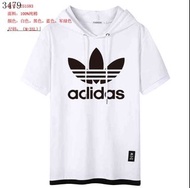 251593 adidas 三葉草連帽短袖T恤 M-3XL