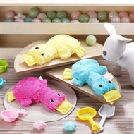 Hungdao 3 Pcs Crinkle Dog Toy for Small Medium and Large Breeds, 13.4 Inch Cute No Stuffing Duck wit