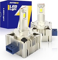 AUTOONE 2025 Newest D3S D3R Bulbs, 900% Brighter D3S Bulbs, 32000 Lumens 6500K Brightest D3S D3R Fog