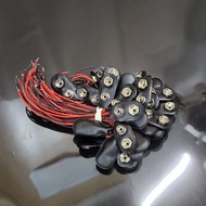 9v 電池釦子 電池扣 電池座 電池盒 1節 一節 帶線 DC 免焊 強光 電筒 收音機 頭燈 電池 直出 插頭 插座 STEM STEAM STREAM 中學 小學 科學 教學 series 串聯 