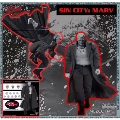Pre‑sale Original Mezco One:12 Collective Marv Sin City (Comic Version) Action Figures Model Collect