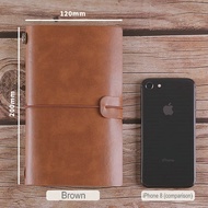 Retro Travelers Notebook A5 PU Leather Journal Book Blank Page Travel Notebooks And Journals