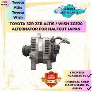 TOYOTA 3ZR 2ZR ALTIS / WISH ZGE20 ALTERNATOR FOR HALFCUT JAPAN