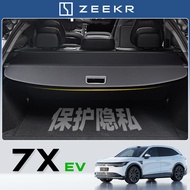 2025 geely zeekr 7x SUV ev Special Car Dedicated Trunk Curtain Jike 7X Tail Box Storage Partition Su
