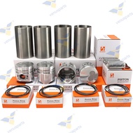 4D56 Piston + Cylinder Liner + Piston Ring 4-cylinders MD304835 MD304838 For Mitsubishi Overhaul Reb