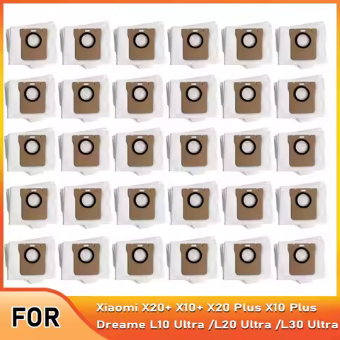 Disposable Dust Bags For Xiaomi X10+ X10 Plus X20+ X20 Plus Dreame L10 Ultra /L20 Ultra /L30 Ultra R