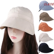 CLEOES Women Sun Hat Holiday Summer Korean Style UV Protection Korea Style Travel Casual Cap