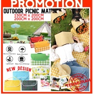 ~Ship From KL~ Waterproof 300x200cm Outdoor Picnic Oxford Foldable Camping Mat Easy Carry Tikar Mat 