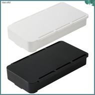 Office Desk Drawer-type Hidden Storage Box Student Stationery 2pcs (black + White) Organizers Drawers  daicoltd