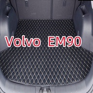 [Ready Stock]For  Volvo EM90 Car Trunk Mats BOOT PU LEATHER BOOT TRAY CARGO MAT CARPET KARPET BONET