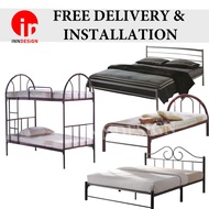 [LOCAL SELLER] [Delivery As Usual During Circuit Breaker] Single /Double Decker Metal Bed / Queen Metal Bedframe