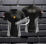 KAOS Sablon design TNI AD LORENG / Pembelian bisa cod/ Jersey Olahraga Bahan Drifit/ NEW baju 2024