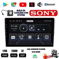 [8GB RAM+256GB ROM] QLED SONY Android Player 9"10 inch Quad Core Car Multimedia MP5 Player Wifi