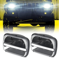 Wholesale road glide halo 4x6 7x6 led light headlight for jeep square headlights