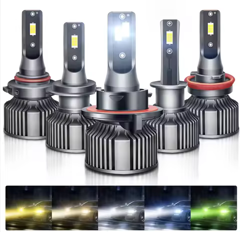 H4 H7 H1 LED Headlight Bulb 12V Car Headlamp 6000K White 3000K Golden Yellow Fit for PSX26W 5202 900