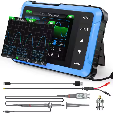 FNIRSI DSO-510 Handheld Oscilloscope/DDS Signal Generator 2 in 1 Multimeter,Digital Portable Automot