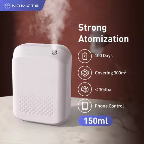 NAMSTE Professional Aroma Diffuser 300m³ Aroma Diffuser Electric Aromati Oasis 150ML Essential Oil C