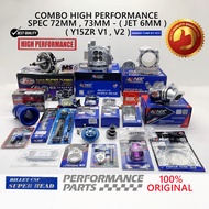 COMBO JET 6MM (Y15ZR & LC4S) NLK BILLET SPEC 72MM,73MM HIGH PERFORMANCE -( JETROD 6MM Y15ZR&LC4S )