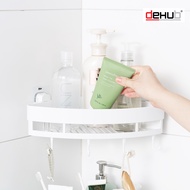 DehuB Vacuum Pad ชั้นวางของเข้ามุม ชั้นวางของในห้องน้ำ ห้องครัว ชั้นเก็บของ ไม่ต้องเจาะผนัง แผ่นกาว 