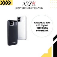 PAVAREAL G11 PD 20W + QC3.0 Super Fast Charging Powerbank | 10000 mAh Battery | LED Digital Display