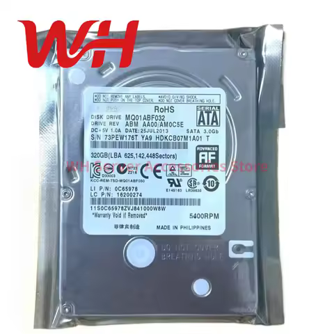 for Toshiba MQ01ABF032 320GB 5400RPM 8MB Cache 7MM SATA 2.5" Laptop HDD Internal Hard Disk Drive